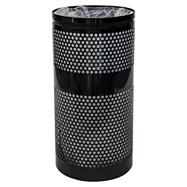 Ex-Cell Kaiser 20-Gal. Receptacle - Steel, Black Gloss WR-22R BLACK - main